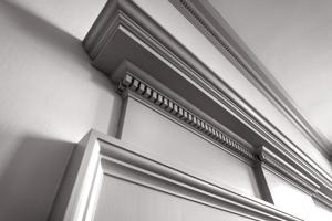1769 mantel in master chamber rereated reusing the original soff